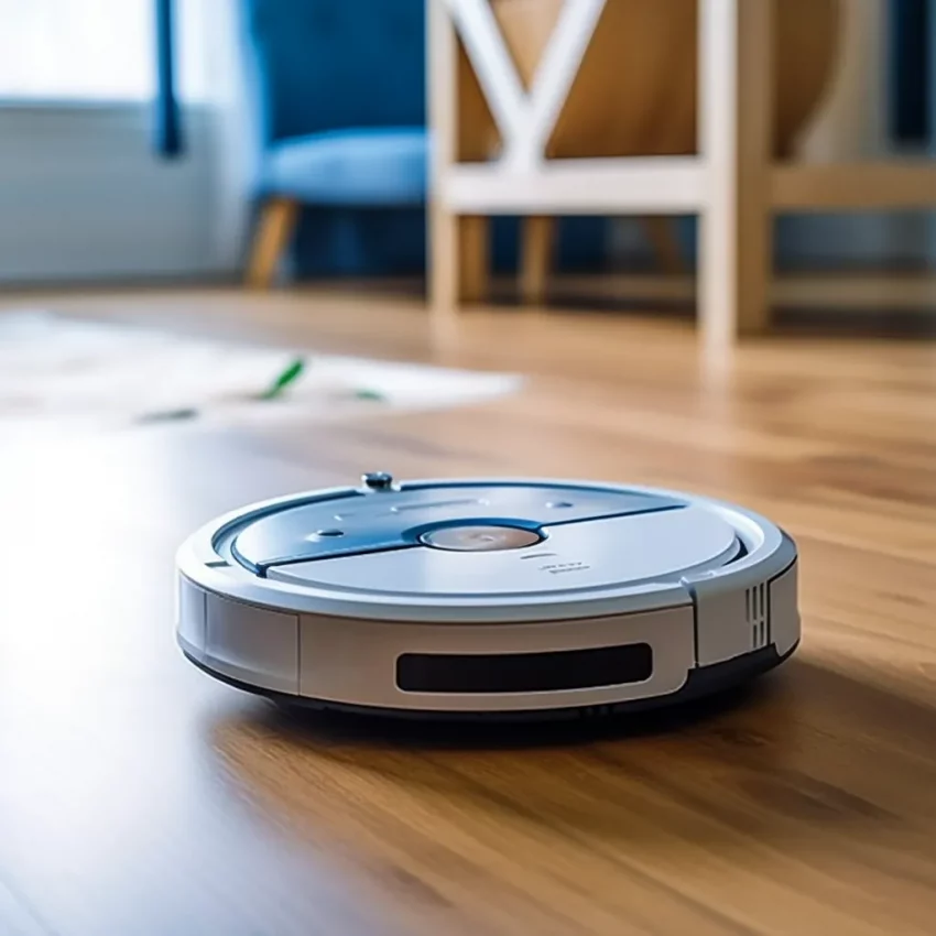 a robot vacuum going back to a charger
