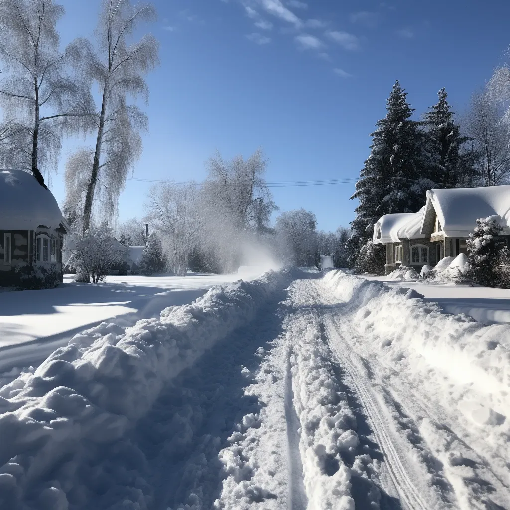 a street needing to be cleared