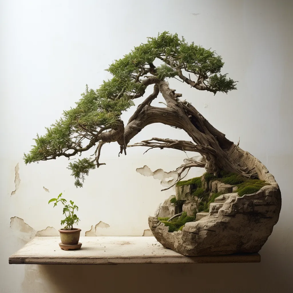 a Japanese miniature tree