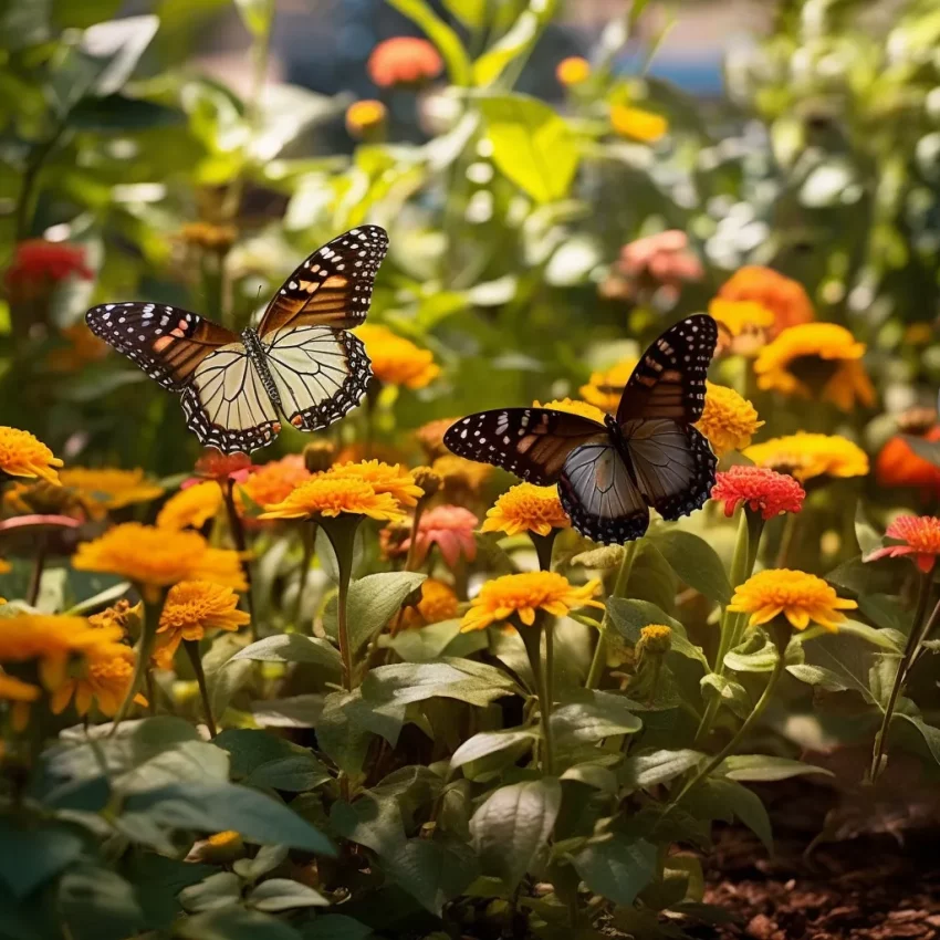 a butterfly garden