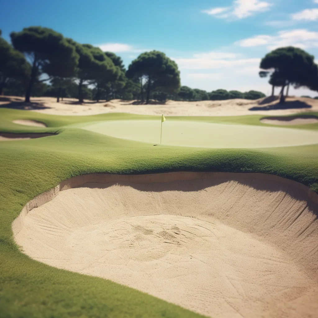 a visit to the sand on a golf trip