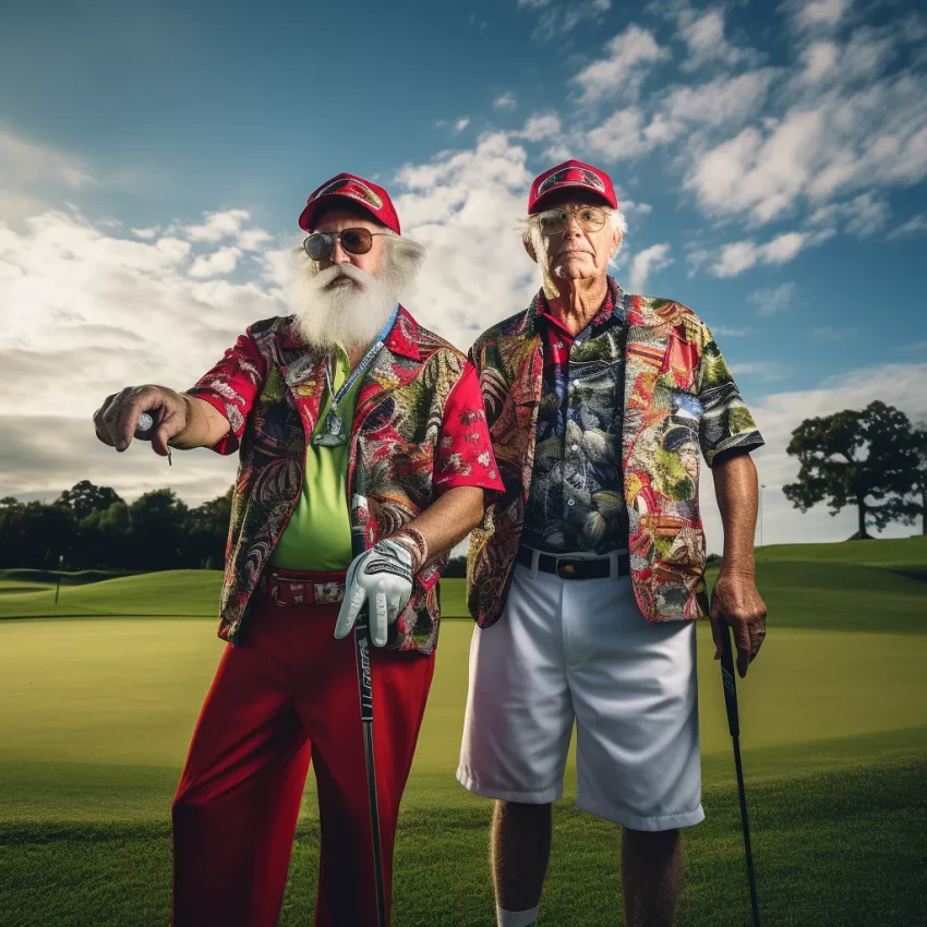 Senior Golfers on a Golf Trip
