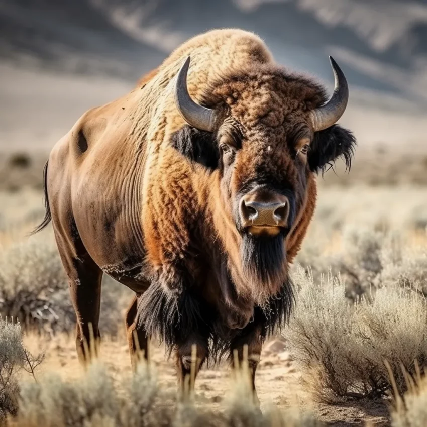 Nature Photography of a North American Buffalo