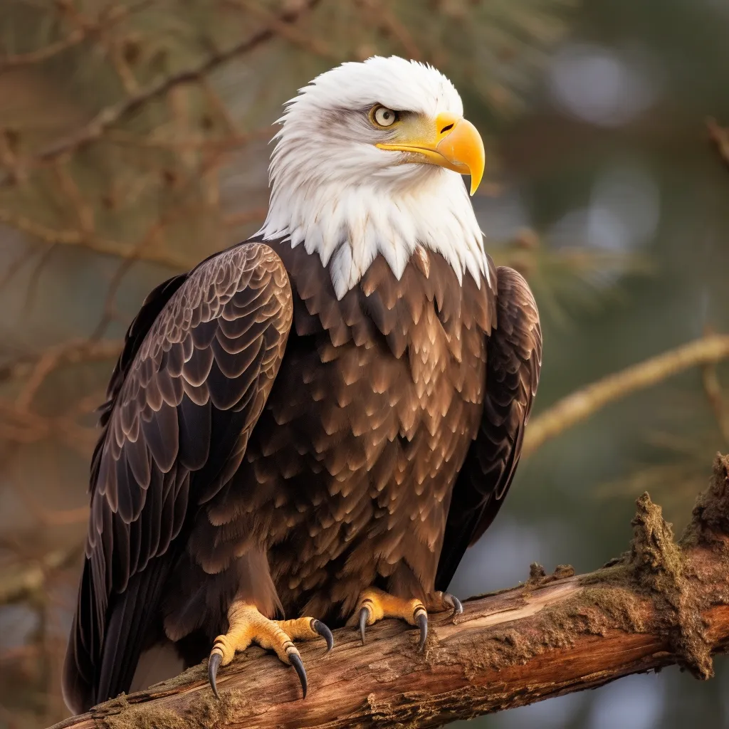 Nature Photography of a Bald Eagle on a branch