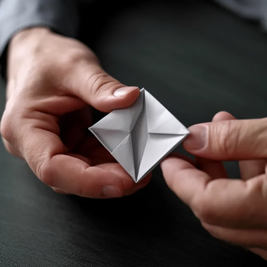origami being folded